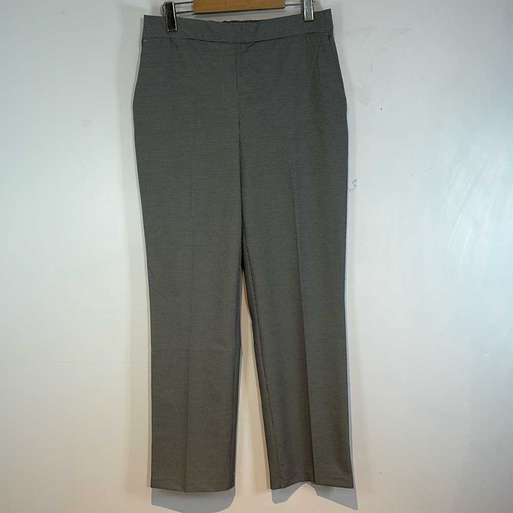 Rachel Zoe Sz 6 Women’s Gingham Checkered Pull On Dress Work Pants Straight Leg